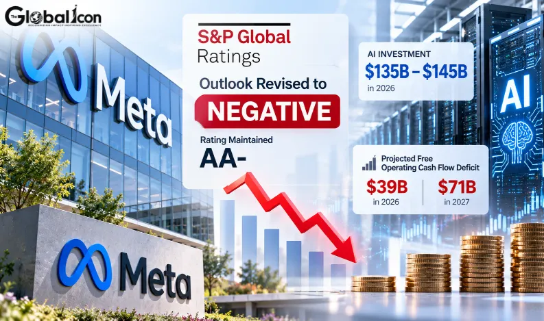 S&P Global Revises Meta's Outlook to 'Negative' on AI Spending and Cash Flow Concerns